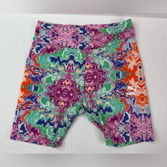 Puma Hypnotize High Rise Biker Shorts Size Medium - Picture 1 of 8